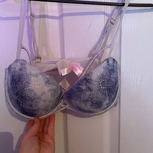 PINK Studded Criss cross bra